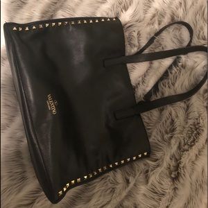 Authentic Valentino black studded bag
